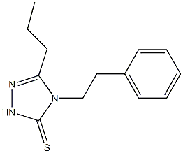 4-(2-phenylethyl)-3-propyl-1H-1,2,4-triazole-5-thione Struktur