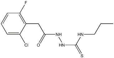 1-[[2-(2-chloro-6-fluorophenyl)acetyl]amino]-3-propylthiourea Struktur