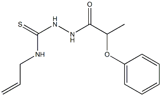 1-(2-phenoxypropanoylamino)-3-prop-2-enylthiourea Struktur