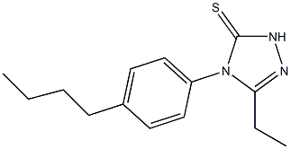 4-(4-butylphenyl)-3-ethyl-1H-1,2,4-triazole-5-thione Struktur