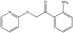 1-(2-aminophenyl)-2-pyridin-2-ylsulfanylethanone Struktur