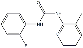 1-(2-fluorophenyl)-3-(3-methylpyridin-2-yl)urea Struktur