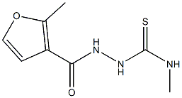 1-methyl-3-[(2-methylfuran-3-carbonyl)amino]thiourea Struktur