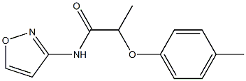 2-(4-methylphenoxy)-N-(1,2-oxazol-3-yl)propanamide Struktur