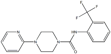 4-pyridin-2-yl-N-[2-(trifluoromethyl)phenyl]piperazine-1-carboxamide Struktur