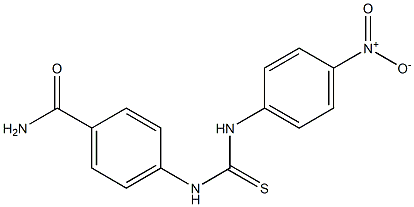 4-[(4-nitrophenyl)carbamothioylamino]benzamide Struktur