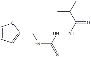 1-(furan-2-ylmethyl)-3-(2-methylpropanoylamino)thiourea Struktur