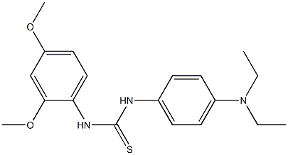 1-[4-(diethylamino)phenyl]-3-(2,4-dimethoxyphenyl)thiourea Struktur