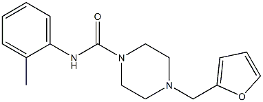 4-(furan-2-ylmethyl)-N-(2-methylphenyl)piperazine-1-carboxamide Struktur