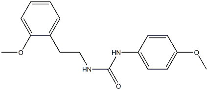 1-(4-methoxyphenyl)-3-[2-(2-methoxyphenyl)ethyl]urea Struktur