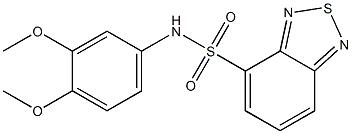 N-(3,4-dimethoxyphenyl)-2,1,3-benzothiadiazole-4-sulfonamide Struktur