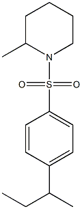 1-(4-butan-2-ylphenyl)sulfonyl-2-methylpiperidine Struktur