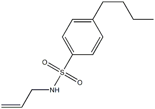 4-butyl-N-prop-2-enylbenzenesulfonamide Struktur