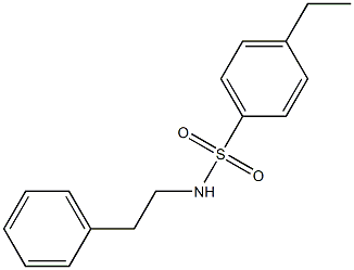 4-ethyl-N-(2-phenylethyl)benzenesulfonamide Struktur