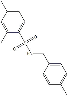 2,4-dimethyl-N-[(4-methylphenyl)methyl]benzenesulfonamide Struktur