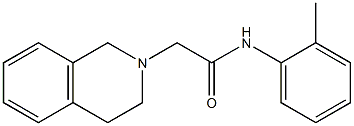 2-(3,4-dihydro-1H-isoquinolin-2-yl)-N-(2-methylphenyl)acetamide Struktur