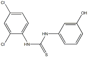 1-(2,4-dichlorophenyl)-3-(3-hydroxyphenyl)thiourea Struktur