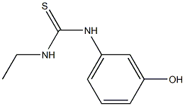 1-ethyl-3-(3-hydroxyphenyl)thiourea Struktur