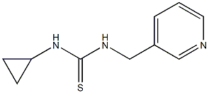 1-cyclopropyl-3-(pyridin-3-ylmethyl)thiourea Struktur