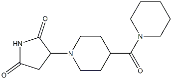 3-[4-(piperidine-1-carbonyl)piperidin-1-yl]pyrrolidine-2,5-dione Struktur