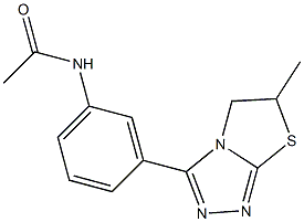 N-[3-(6-methyl-5,6-dihydro-[1,3]thiazolo[2,3-c][1,2,4]triazol-3-yl)phenyl]acetamide Struktur