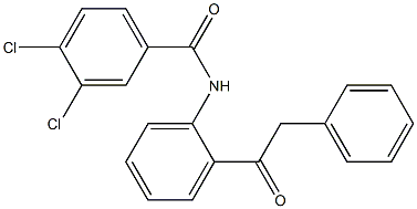 3,4-dichloro-N-[2-(2-phenylacetyl)phenyl]benzamide Struktur