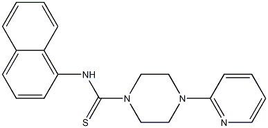 N-naphthalen-1-yl-4-pyridin-2-ylpiperazine-1-carbothioamide Struktur