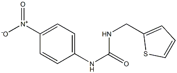 1-(4-nitrophenyl)-3-(thiophen-2-ylmethyl)urea Struktur