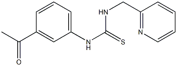 1-(3-acetylphenyl)-3-(pyridin-2-ylmethyl)thiourea Struktur