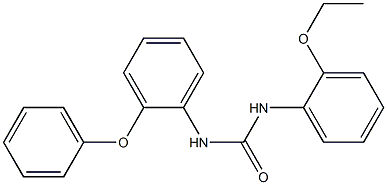 1-(2-ethoxyphenyl)-3-(2-phenoxyphenyl)urea Struktur