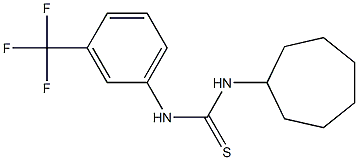 1-cycloheptyl-3-[3-(trifluoromethyl)phenyl]thiourea Struktur