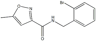 N-[(2-bromophenyl)methyl]-5-methyl-1,2-oxazole-3-carboxamide Struktur