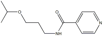 N-(3-propan-2-yloxypropyl)pyridine-4-carboxamide Struktur