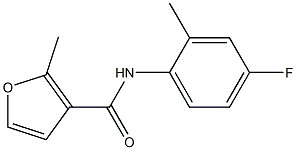 N-(4-fluoro-2-methylphenyl)-2-methylfuran-3-carboxamide Struktur