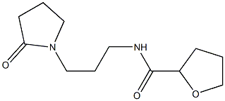 N-[3-(2-oxopyrrolidin-1-yl)propyl]oxolane-2-carboxamide Struktur