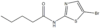 N-(5-bromo-1,3-thiazol-2-yl)pentanamide Struktur