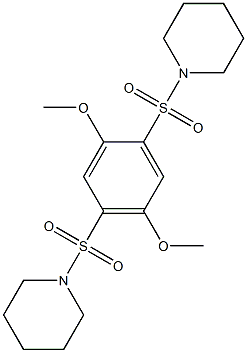 1-(2,5-dimethoxy-4-piperidin-1-ylsulfonylphenyl)sulfonylpiperidine Struktur