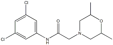 N-(3,5-dichlorophenyl)-2-(2,6-dimethylmorpholin-4-yl)acetamide Struktur