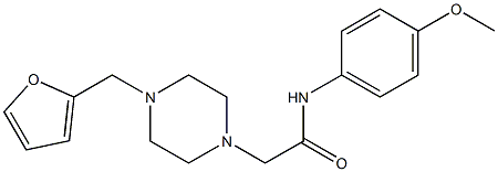 2-[4-(furan-2-ylmethyl)piperazin-1-yl]-N-(4-methoxyphenyl)acetamide Struktur