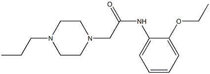 N-(2-ethoxyphenyl)-2-(4-propylpiperazin-1-yl)acetamide Struktur