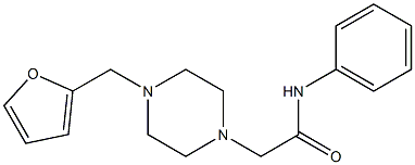 2-[4-(furan-2-ylmethyl)piperazin-1-yl]-N-phenylacetamide Struktur