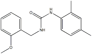 1-(2,4-dimethylphenyl)-3-[(2-methoxyphenyl)methyl]urea Struktur