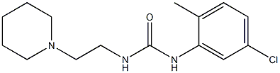 1-(5-chloro-2-methylphenyl)-3-(2-piperidin-1-ylethyl)urea Struktur