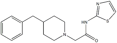 2-(4-benzylpiperidin-1-yl)-N-(1,3-thiazol-2-yl)acetamide Struktur