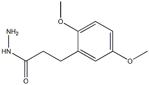 3-(2,5-dimethoxyphenyl)propanehydrazide Struktur