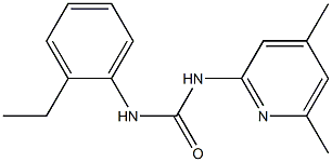 1-(4,6-dimethylpyridin-2-yl)-3-(2-ethylphenyl)urea Struktur