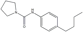 N-(4-butylphenyl)pyrrolidine-1-carboxamide Struktur