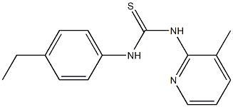 1-(4-ethylphenyl)-3-(3-methylpyridin-2-yl)thiourea Struktur