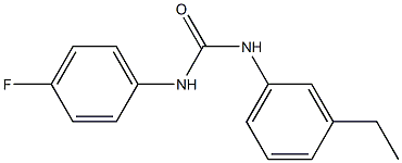 1-(3-ethylphenyl)-3-(4-fluorophenyl)urea Struktur