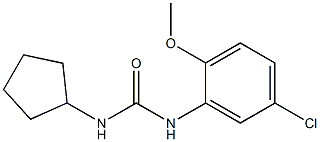 1-(5-chloro-2-methoxyphenyl)-3-cyclopentylurea Struktur